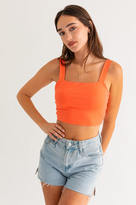 Twisted Back Crop Top